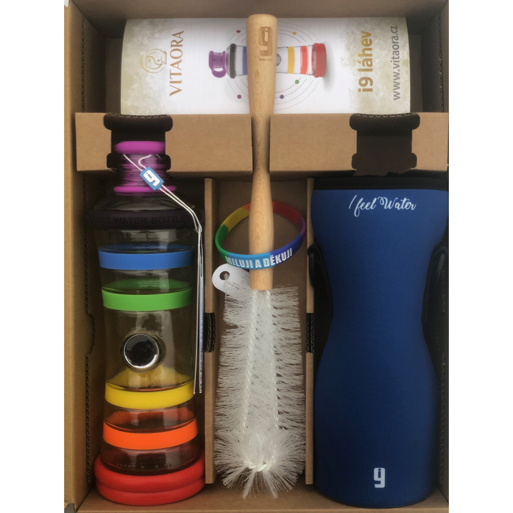 i9 Gift Set – Bottle + Cleaning Brush + Thermal Sleeve